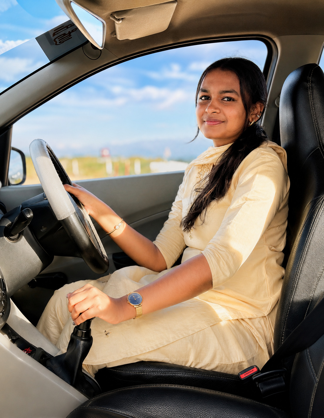 Driving lesson at Sri Ragavendra Driving School