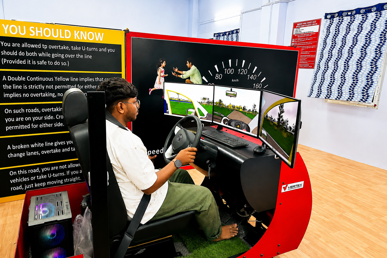 Basic car driving course practical training